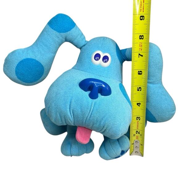 VTG 90s Blues Clues Pose-A-Blue 8" Plush Blue PBS Tyco 1997 Stuffed Animal Dog - Picture 2 of 16